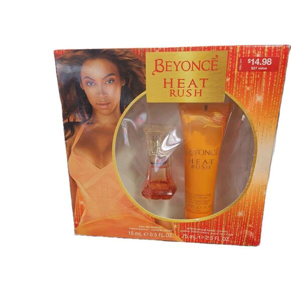 Beyonce HEAT RUSH 0.5 oz EDT Spray & 2.5 oz Body Lotion in unopened  box - Picture 1 of 5